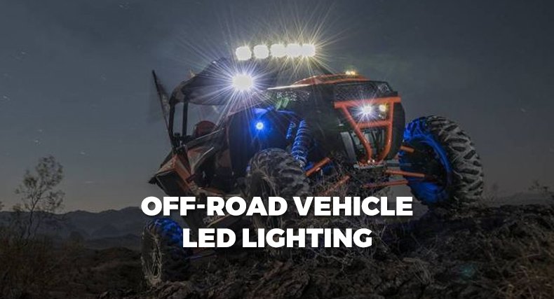 Auxiliary lighting on off-road vehicles