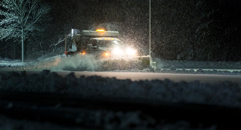 Snow Plow Lights usage demonstration effect