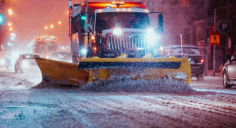 Snow Plow Lights usage demonstration effect