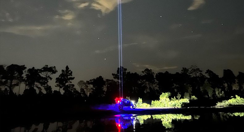 Laser Whip Lights real shot effect display