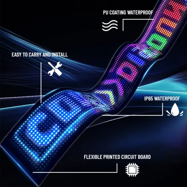 led message board for car