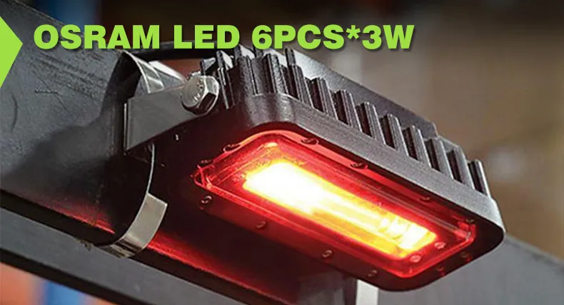 Forklift red zone light uses OSRAM lamp beads