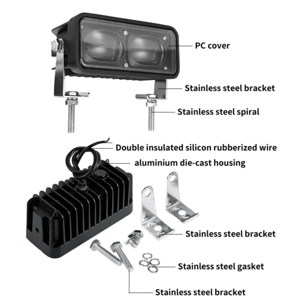 Forklift safety light details
