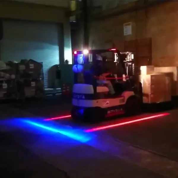 Forklift safety light effect display 1