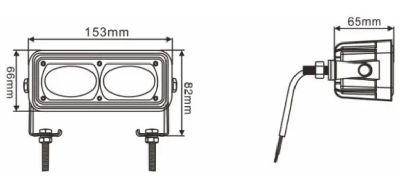 Forklift safety light parameters