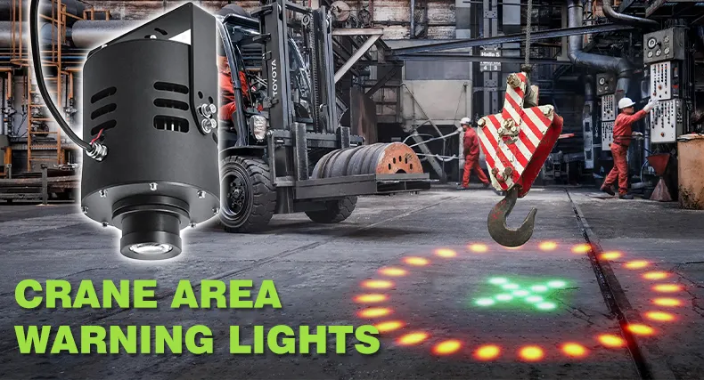 Overhead Crane Warning Lights are suitable for use in warehouses