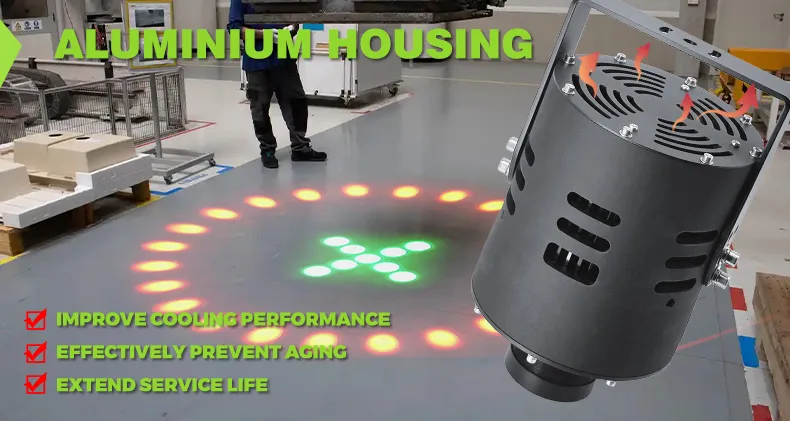 Overhead Crane Warning Lights use aluminum housing
