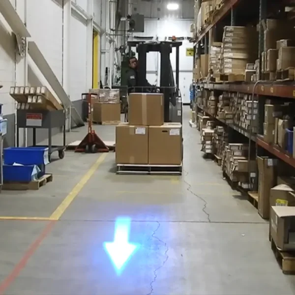 forklift blue arrow light​ effect display 2