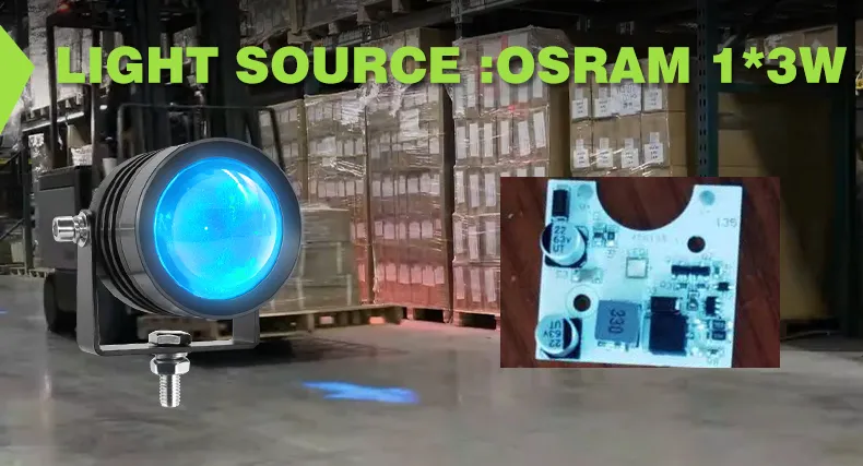 forklift blue arrow light​ uses OSRAM lamp beads