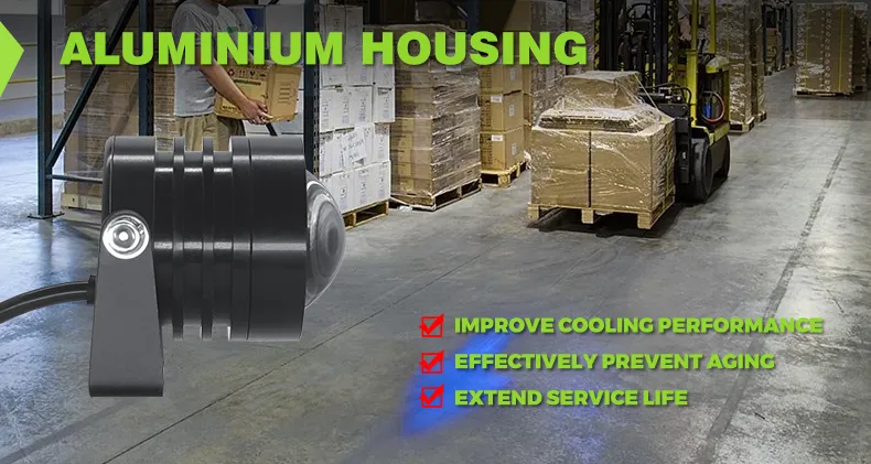 forklift blue arrow light​ uses aluminum die cast housing