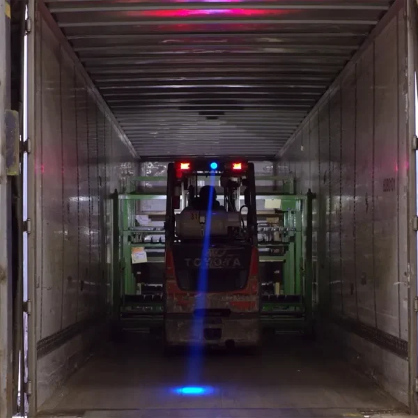 forklift blue light​ lighting effect 2