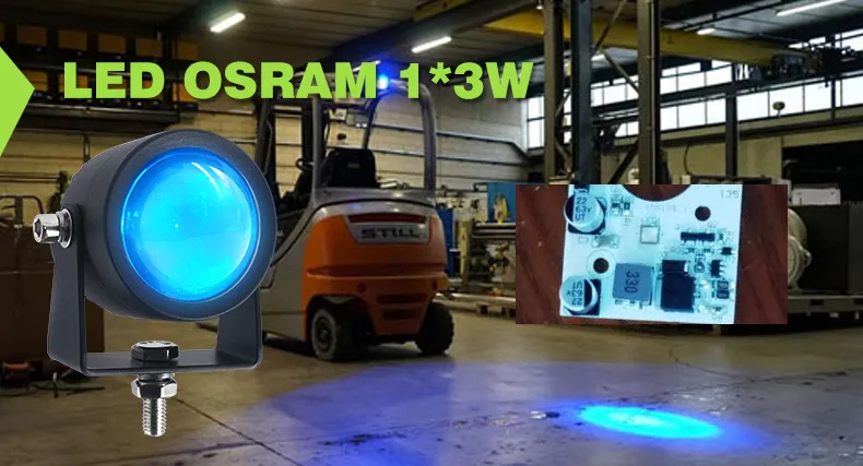 forklift blue light​ uses OSRAM lamp beads
