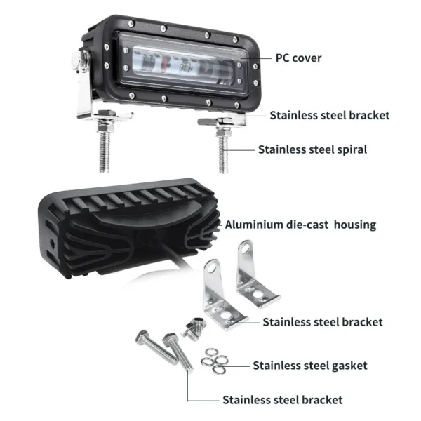 forklift red zone light details