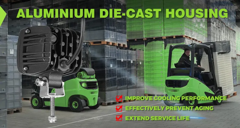 forklift truck blue light with aluminum housing